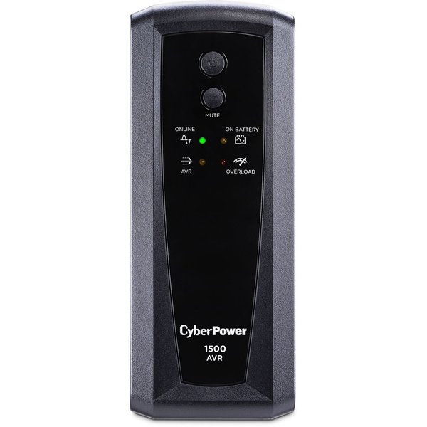 Cyberpower UPS System, 1500VA, 10 Outlets, Out: 120V AC , In:120V AC CP1500AVRT